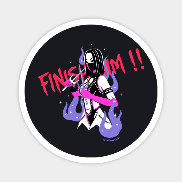 Finish Him! Magnet by lafancylife